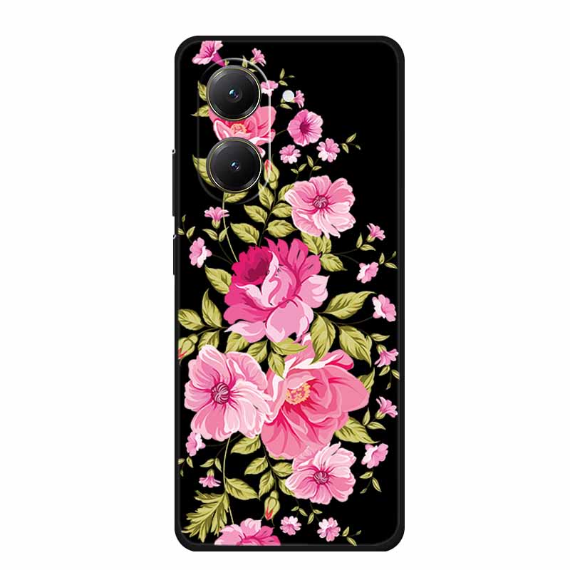 Черный силиконовый чехол для Xiaomi Poco X7 Pro M7 4G Plus Чехол Мультяшный Мягкий ТПУ Задняя крышка Для Poco C71 Redmi A5 4G Чехол для телефона C 71