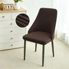 Velvet Soft Dining Chair Covers Stretch Curved Small Armchair Covers Solid Color Chair Slipcovers Seat Cover for Home Wedding