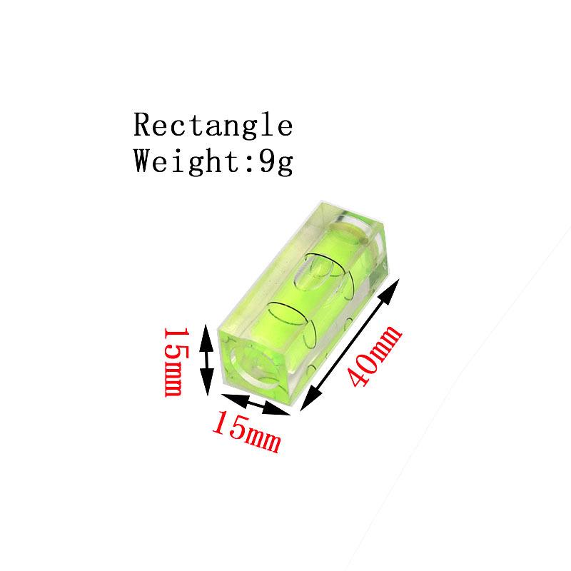 Мини акриловый квадратный уровень-пузырёк - Универсальная линейка с однолинейным балансировочным шариком