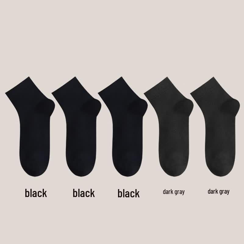 LangSha Thin Breathable Anti-Odor Mid-Calf Cotton Socks