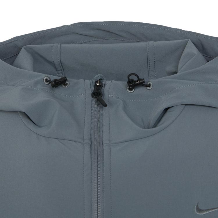 Nike Однотонная тренировочная тканая куртка с логотипом, мужская верхняя одежда, серая FB7552-084