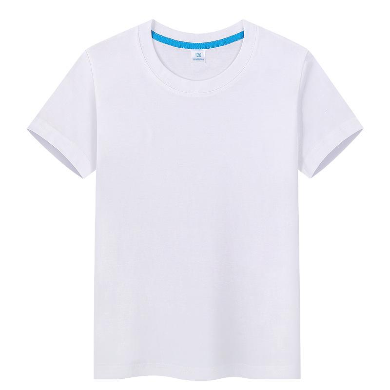 Детская футболка конфетного цвета с короткими рукавами, классная форма для детского сада, пустая, нарисованная вручную