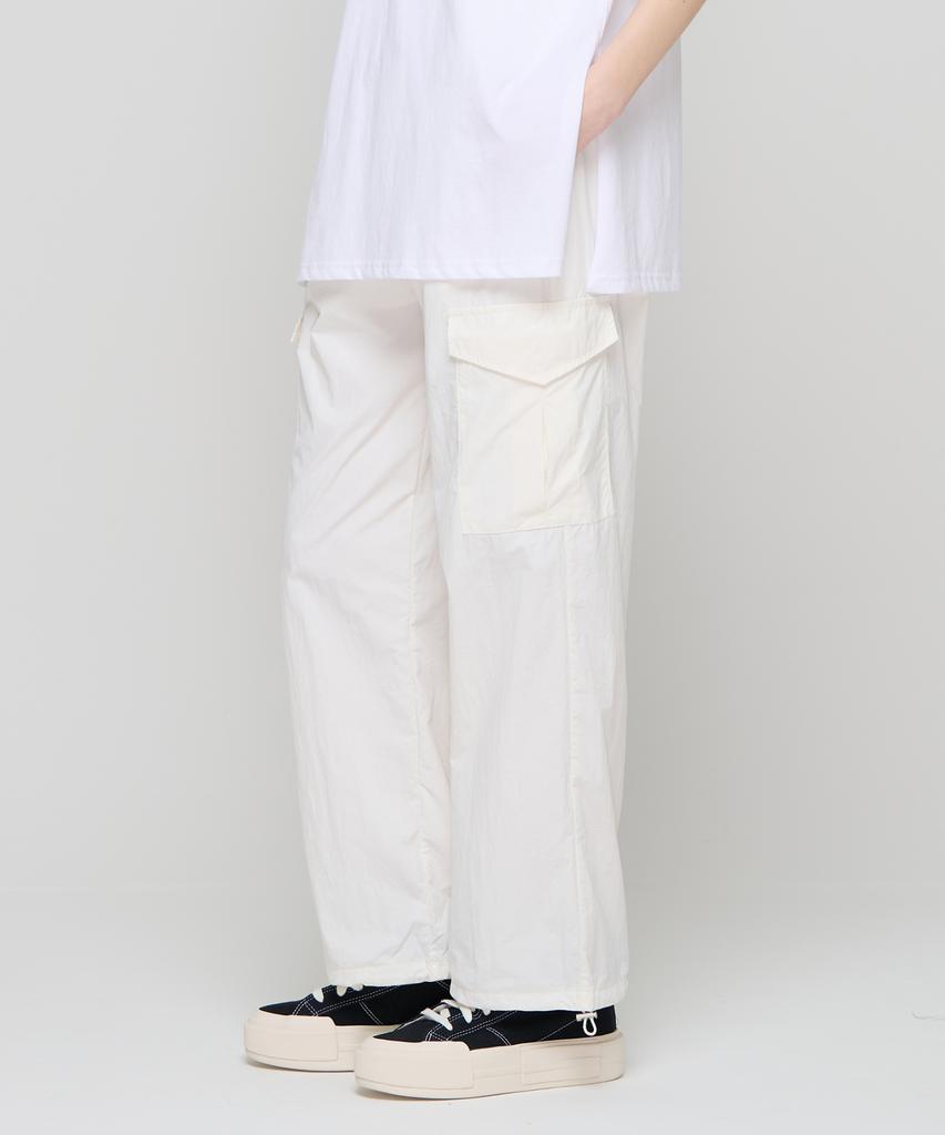 CARGOBROS FOR WOMAN Parachute Cargo String Pants (Ivory)