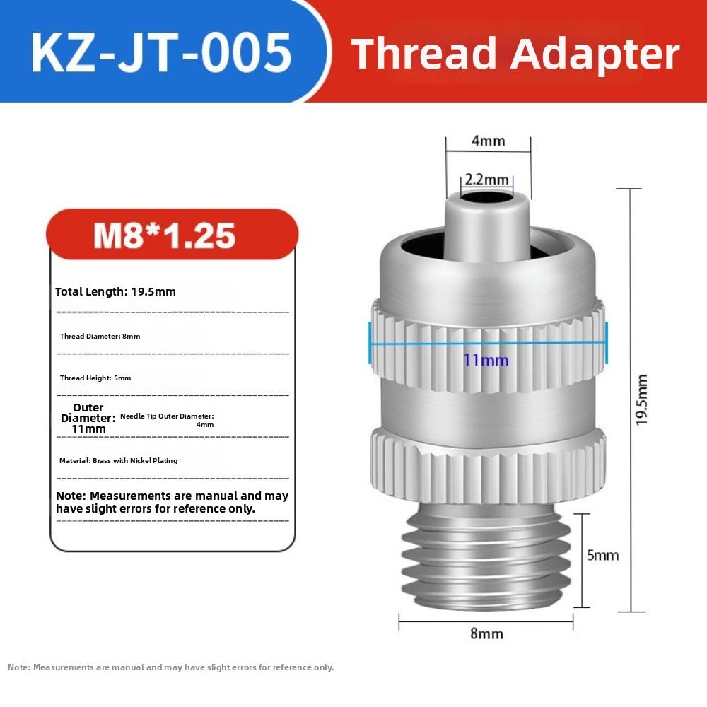 Brass Syringe Connector M4 M5 M6 M8 Thread Pneumatic Adapter Durable Needle Adapter For Breeders