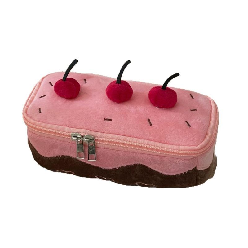 Пенал для карандашей Sweet Cherry для детей и девочек, американский десерт, вишня, канцелярская сумка, большая вместимость, сумка для ручек, школьные принадлежности