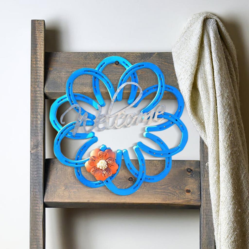 Tuscom Металлическое искусство Подкова Венок Подкова Крест Открытый двор Ремесла