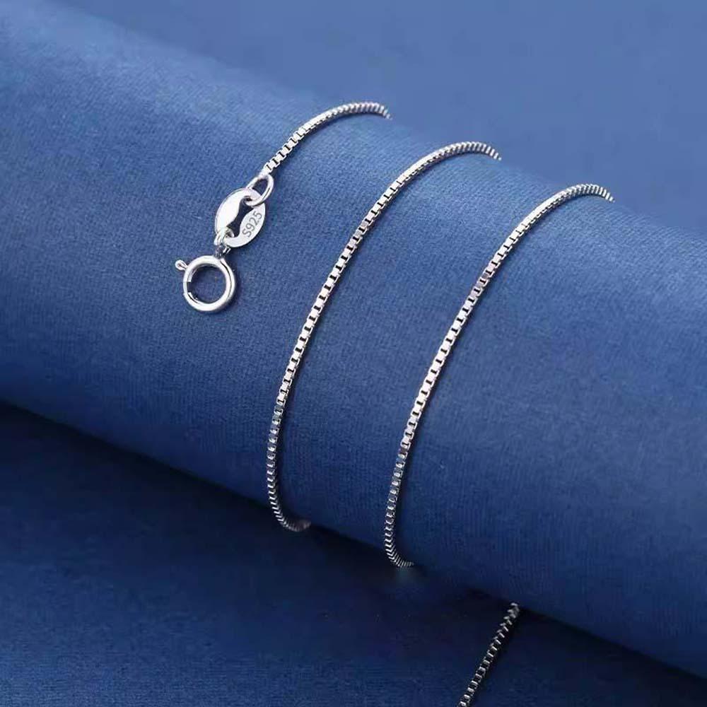 925 Silver Stacked Silver Necklace Luxury Collarbone Chain Elegant Glitter Choker Necklace Bride