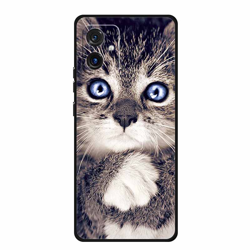 For Motorola G14 4G Case Animals TPU Silicone Soft Cover Phone Cases for Moto G14 G 14 MotoG14 PAYF0010IN Shockproof Wolf Fundas