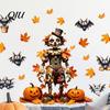 No Residue Wall Stickers for Apartments 2PCS Halloween Stickers, Cartoon Ghost And Pumpkin Pattern Decals, Waterproof Decals Bedroom Self-Adhesive