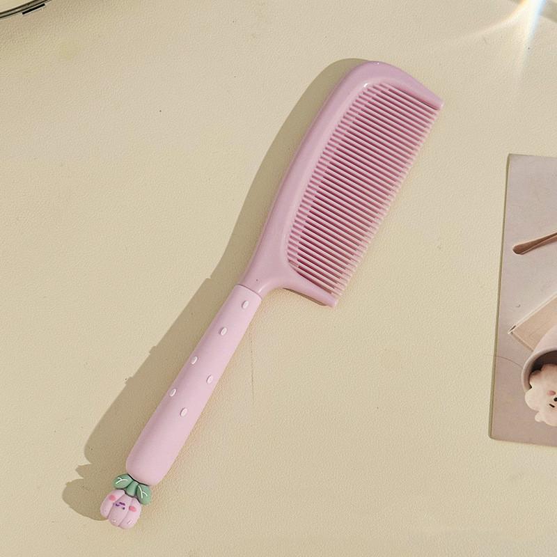 1 шт. Милая щетка для волос для детей и девочек, модная цветочная милая щетка для волос для девочек, силиконовая ручка, прямая детская женская расческа для волос