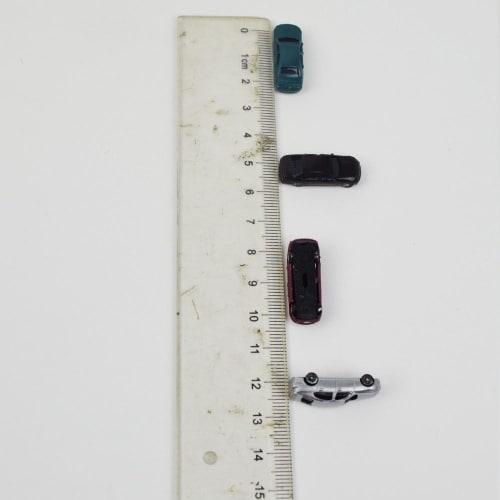 1/100 Scale Miniature Car Set, 20 Cars, Perfect for Dioramas, DIY Train Models, and DIY Dioramas