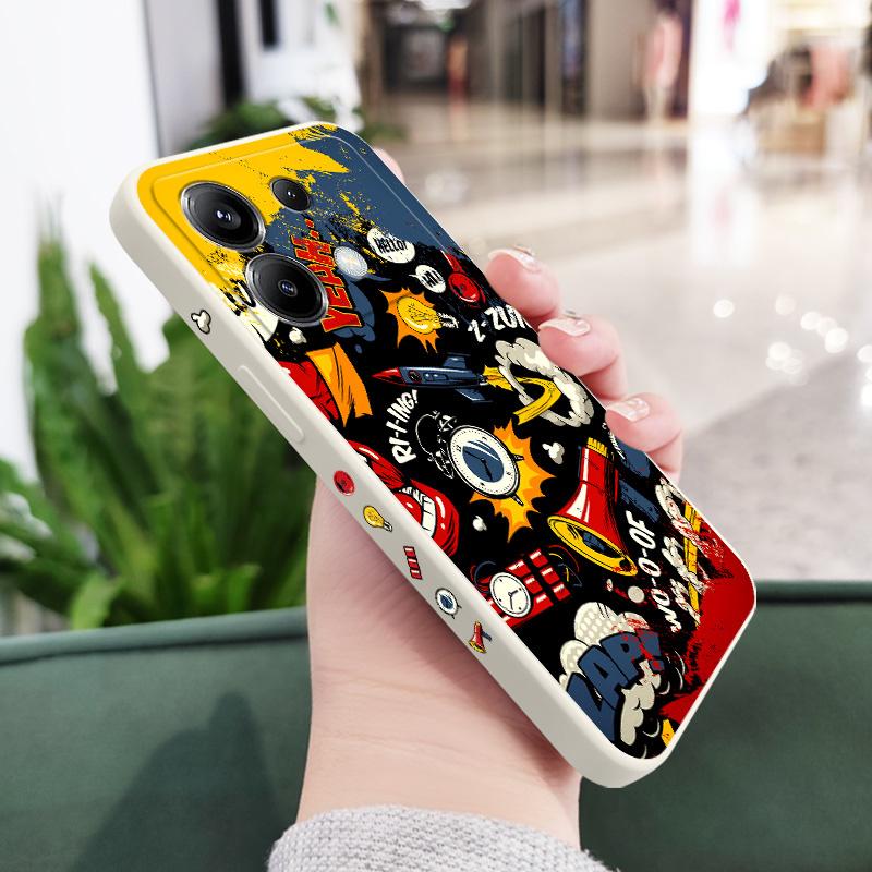 Мультяшный взрывной чехол для телефона для Xiaomi Poco F8 F7 X7 X6 F6 M6 M5 M5S F5 X5 F4 X4 M4 F3 X3 Ultra Pro GT Силиконовая крышка