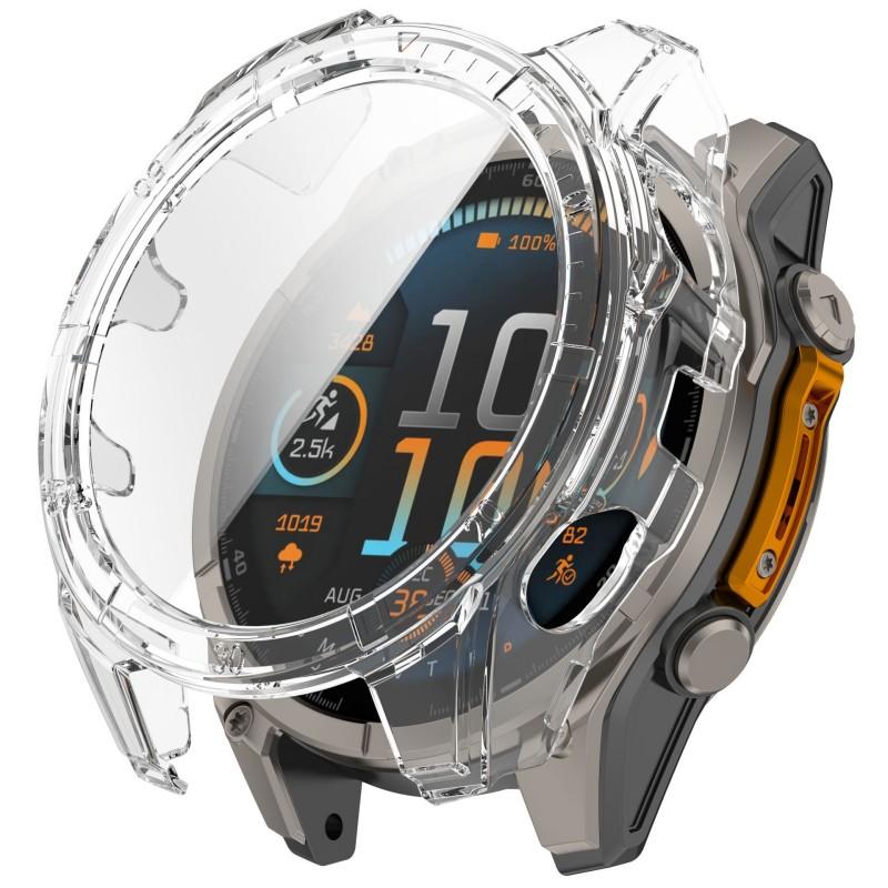 Чехол-бампер из ПК + закаленное стекло для умных часов Garmin Descent Mk3i 51 мм, защитный корпус, аксессуары