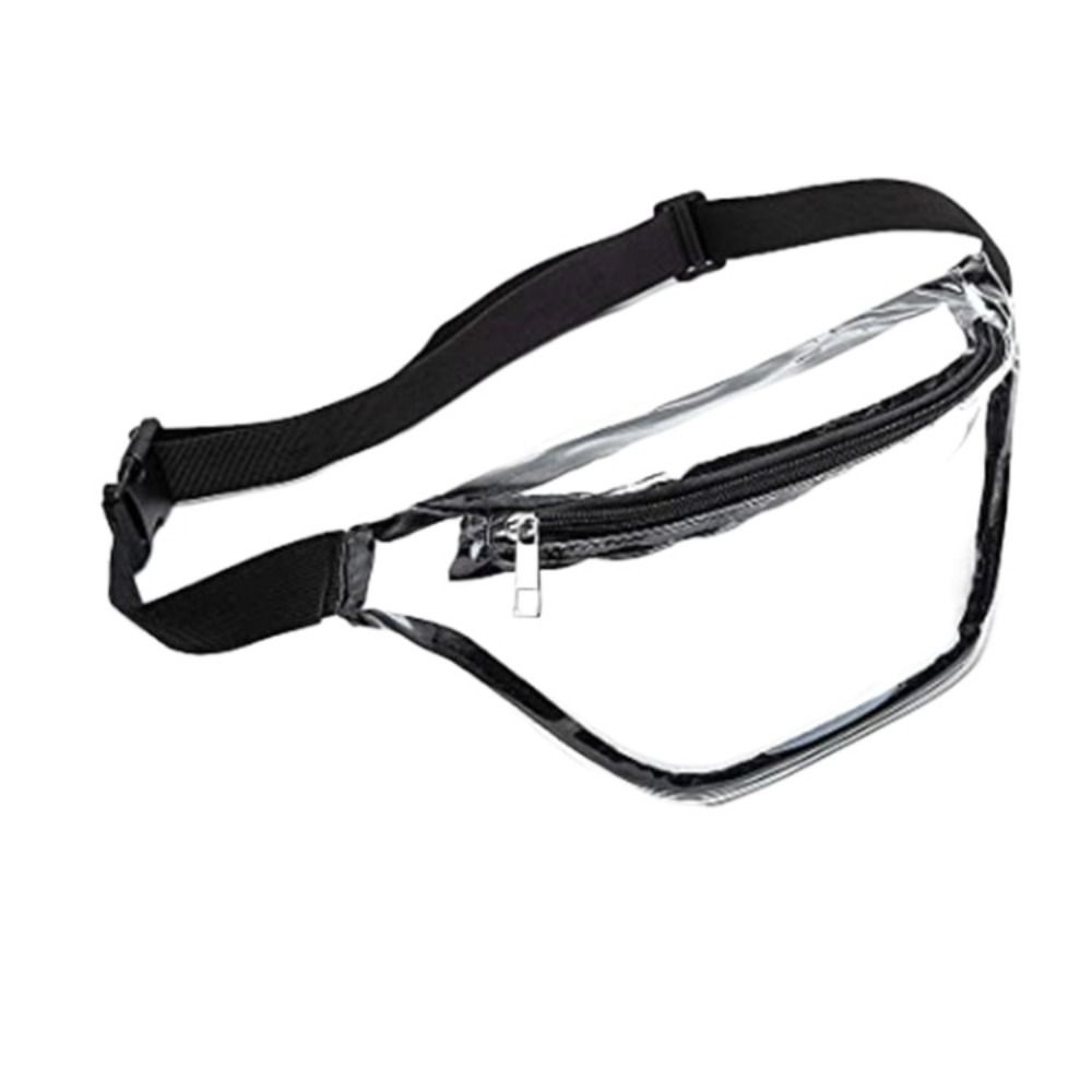Waterproof Transparent Waist Bag Water-Sprinkling Festival Half Moon Belt Bag PVC Chest Bag Banana Storage Bag Shoulder Bag