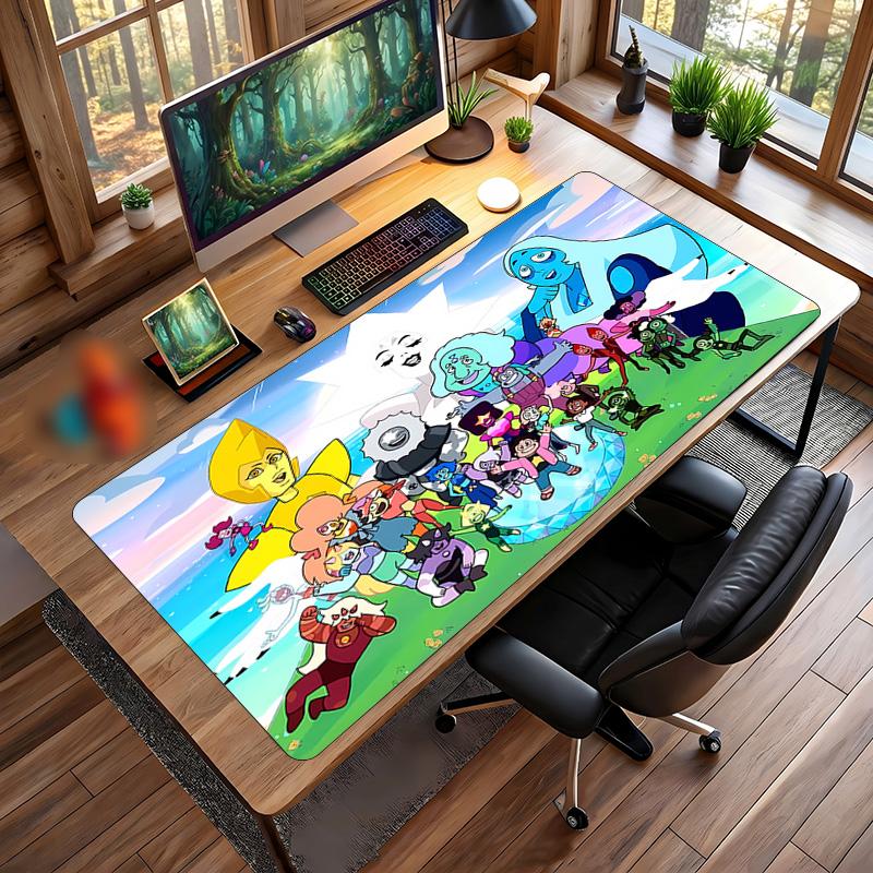 Steven Universe Printed Mouse Pad Non-Slip Waterproof Rubber Desk Mat for Gaming Office Laptop Home Decor Gift