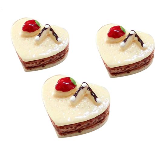 3Pcs Simulation Chocolate Cakes Miniature Food Figurine Dollhouse Accessories