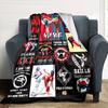 Taekwondo Arts And Skills Poster Design Throw Personalized Name Ultrasoft Great For Sofa Couch Office Bed Picnics Four Seasons Universal Modern Style