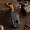 Leather Car Key Case For Mercedes Benz A C E S GLC GLE GLS CLA Class W205 W213 W177 X167 W222 G63 AMG Maybach Cover Shell
