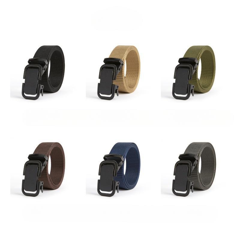 Military Men Belt Army Belts Adjustable Belt Men Outdoor Travel Tactical Waist Belt with Plastic Buckle for Pants 120cm