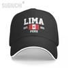 Бейсболка Перу EST.1821 Lima Capital Unisex WoUnisex Unisex Хип-хоп Сэндвич-кепки Snapback Кепка для гольфа Рыбалка