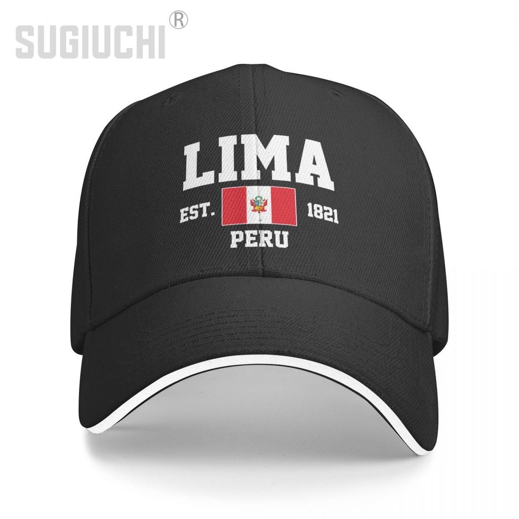 Бейсболка Перу EST.1821 Lima Capital Unisex WoUnisex Unisex Хип-хоп Сэндвич-кепки Snapback Кепка для гольфа Рыбалка