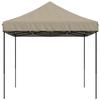 VidaXL Tente de réception pliable escamotable taupe 410x279x315 cm, tente, tente à auvent, auvent de gazebo, tente gazebo, 4005010