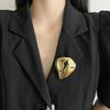 Цинк цинковый сплав преувеличенные броши дизайн меньшинства женская брошь личность металл нестандартные броши подарок