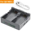 Зарядное устройство для аккумулятора DJI NEO 1 Одноместная/Двухместная зарядная станция USB Быстрое зарядное устройство Быстрая зарядка Вход 1В/1А Портативные аксессуары