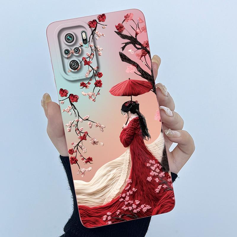 Чехол для телефона Xiaomi Poco M5s Чехол PocoM5s Модный Простой Бабочка Цветочный Мягкий Жидкий Силикон Чехол Для Poco M 5s Fundas