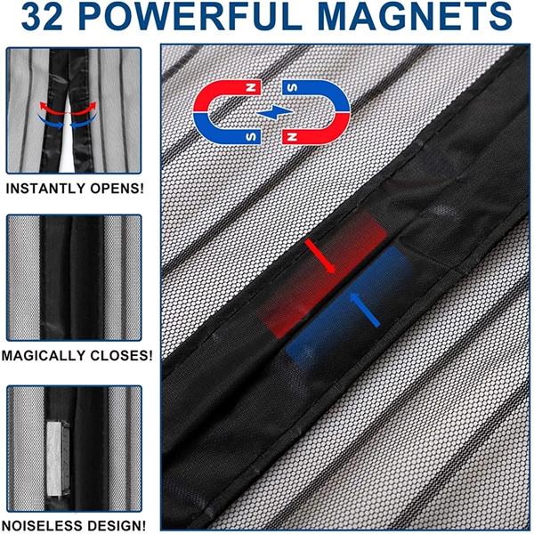 Anti-Mosquito Curtain Door Automatic Closing Mosquito Nets For Doors Magnetic Door From Mosquitos Door Window Screen Insect Net