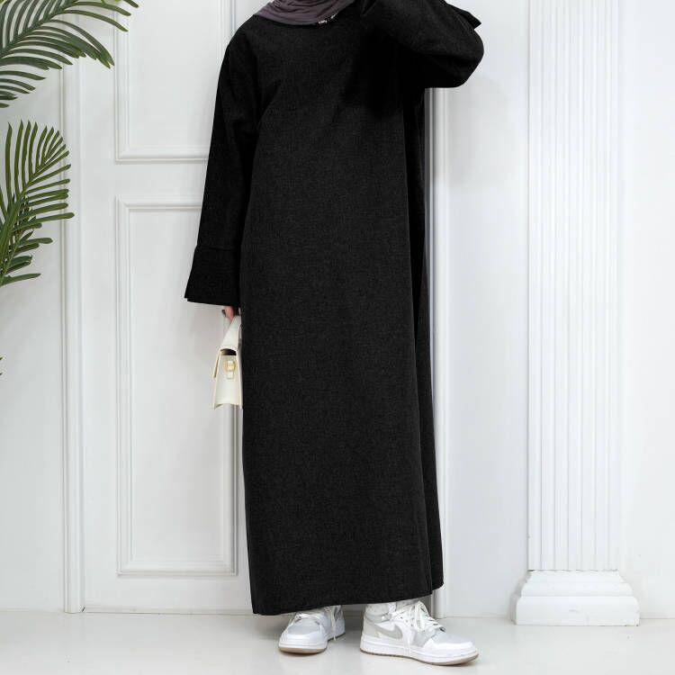 Elegant Plus Size Loose Dress Robe - 2024 Collection for Middle East and Turkey