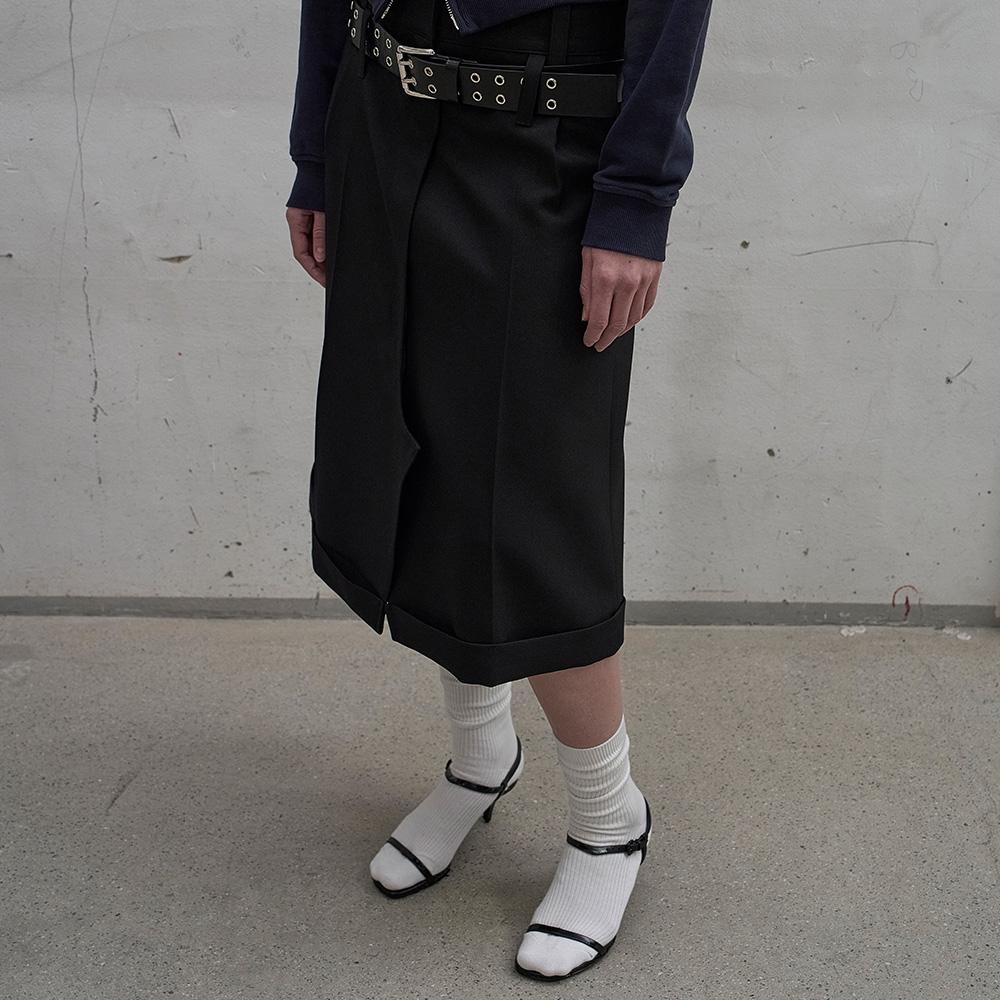 LCDC™ Tailored Zip Front Skirt (Black)