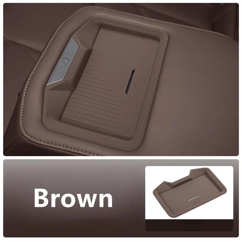 For BMW X3 G45 2025-2026 Rear Seat Wireless Charging Silicone Mat, Anti-slip Dustproof Protective Pad Car Interior Accessories
