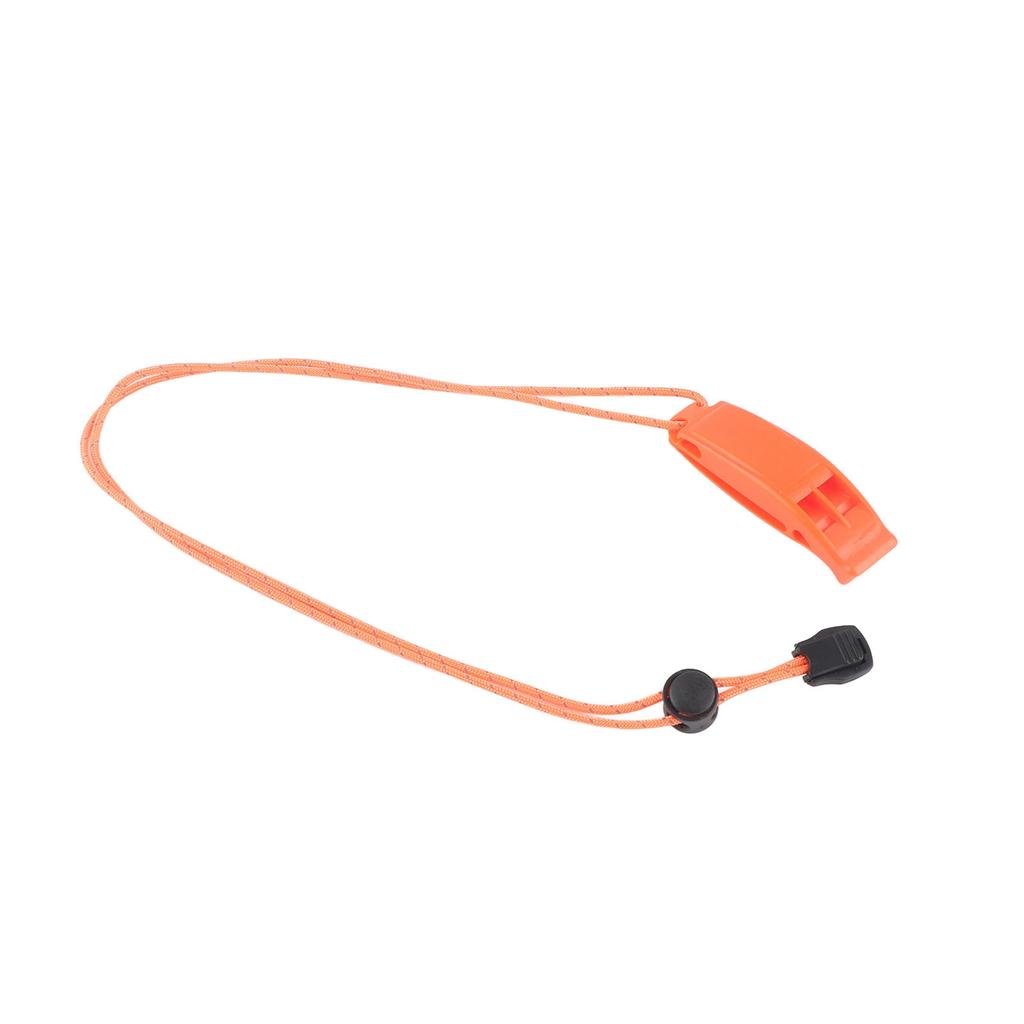 10 Pcs Safety Whistle Emergency Whistle With Rope Orange For Camping Hiking Hunting Fishing