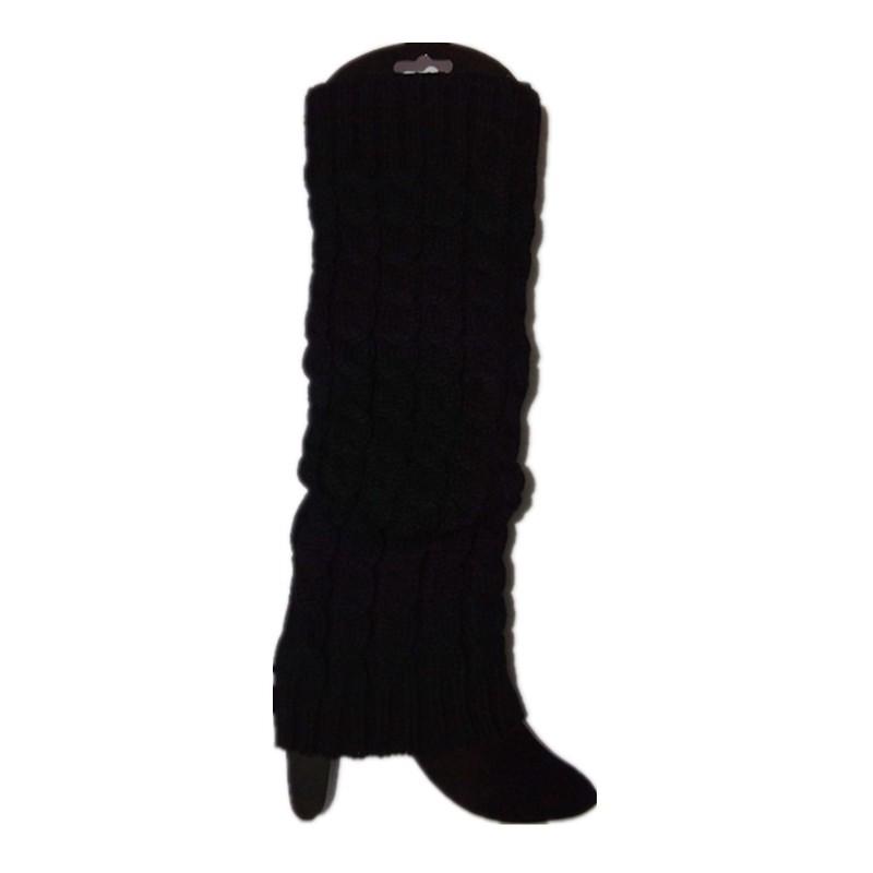 В наличии 40 см гетры крупной вязки в корейском стиле - осенне-зимние однотонные шерстяные носки.