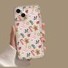 Рождественский Мультяшный Новогодний Подарок Чехол для Телефона Для iPhone 17 16 15 11 12 14 13 Pro Max Mini X XS XR 7 Plus SE4 16E Ударопрочный Чехол