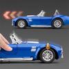 1/22 Ford Shelby Cobra 427 S/C Родстер Сплав Модель Спортивного Автомобиля Литые Металлические Классические Ретро Автомобили Модель Транспортных Средств Звук Свет Детские Подарки