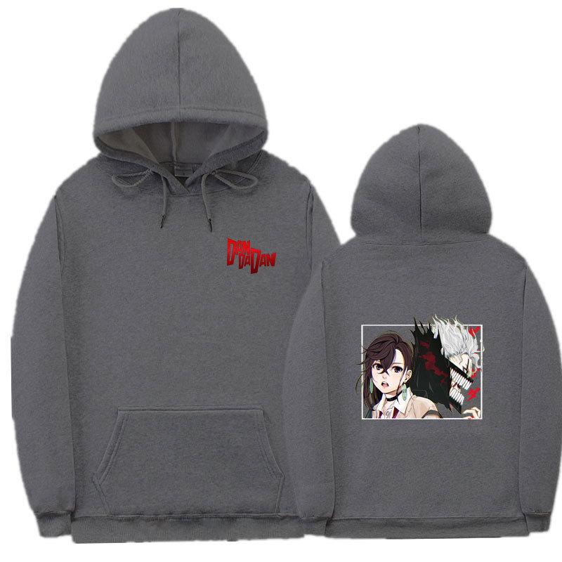 Аниме Дандадан Мужские Модные Худи Мужские Женские Толстовки с Капюшоном Хип-Хоп Повседневные Пуловеры Осень Мальчики Девочки Уличная Одежда Худи