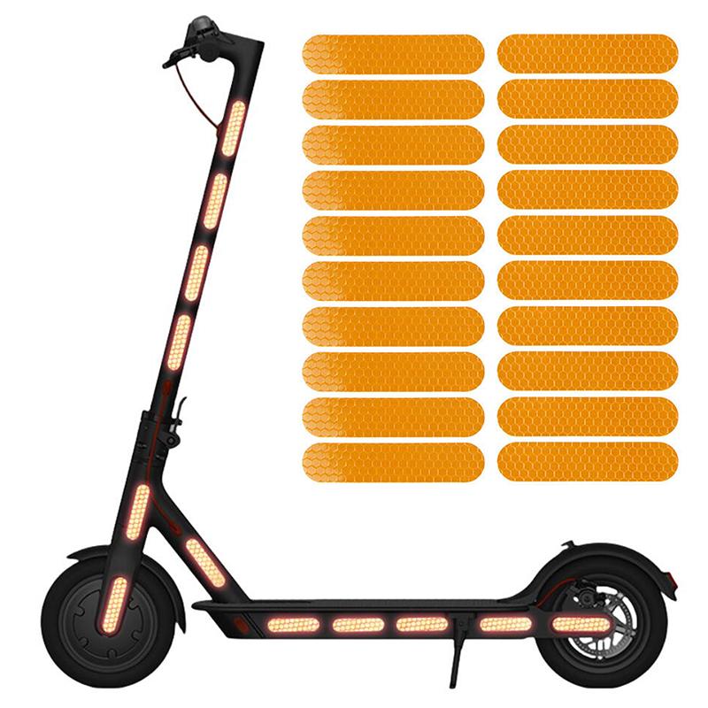 1 комплект деталей ступицы колеса корпуса ночные предупреждающие наклейки для электросамоката Ninebot G30 светоотражающие наклейки для Xiaomi M365/Pro