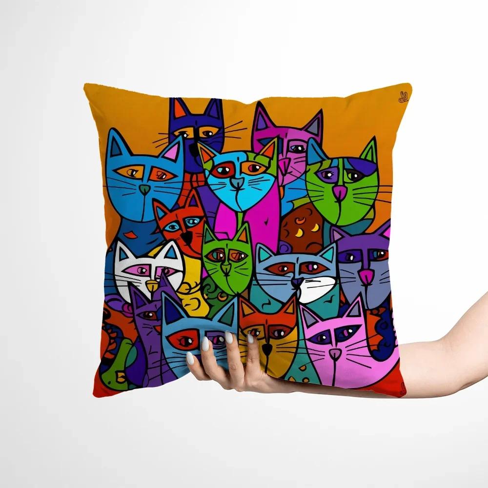 Наволочка для подушки Кот Пикассо Наволочки Декоративные подушки для кровати девочки Декоративные подушки x Наволочки