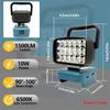 18 светодиодов Рабочий фонарь Портативный фонарь Лампа Прожектор Фонарик Для Makita Bl1830 Для Milwaukee Для Dewalt 18V 20V Литиевая батарея