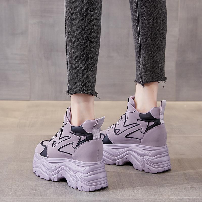 Dad's Shoe Trend, новая универсальная популярная женская спортивная повседневная обувь на толстой подошве и высокой внутренней высоте весной и осенью