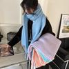 Women's Winter Whitening Wool Knit Scarf - Versatile High-End Ins Style Neck Warmer