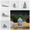 Oriental Culture Sandstone Buddha Green Sandstone Buddha Statue Zen Ornament  Desk