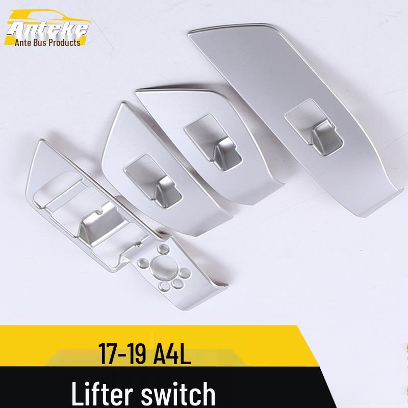 A4L Car Window Switch Frame: Fits 17-19 Models, Armrest Glass Lifter Sequin Sticker