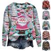 Christmas Women Jumper Loose Blouse Ladies Sweatshirts Xmas Long Sleeve Tops UK