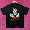Misfits Скрещенные руки Багровый Призрак Хоррор Панк Группа Футболка XL