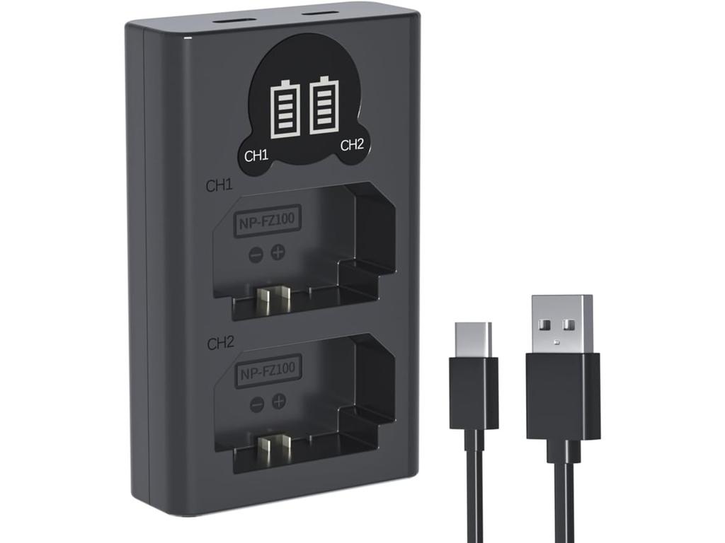 Battery Charger for Sony NP-FZ100 A7c a7m4– Fast Charging