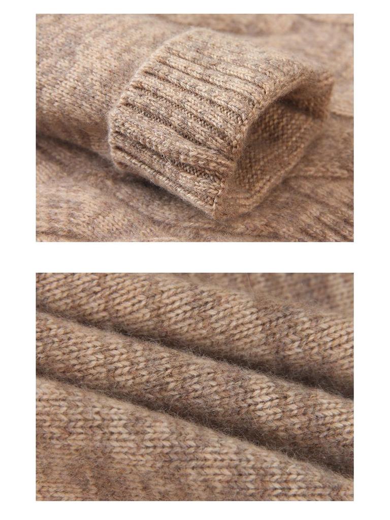 Кашемировый свитер с изображением маленькой овечки: Теплый, плотный, повседневный трикотаж для мальчиков и девочек