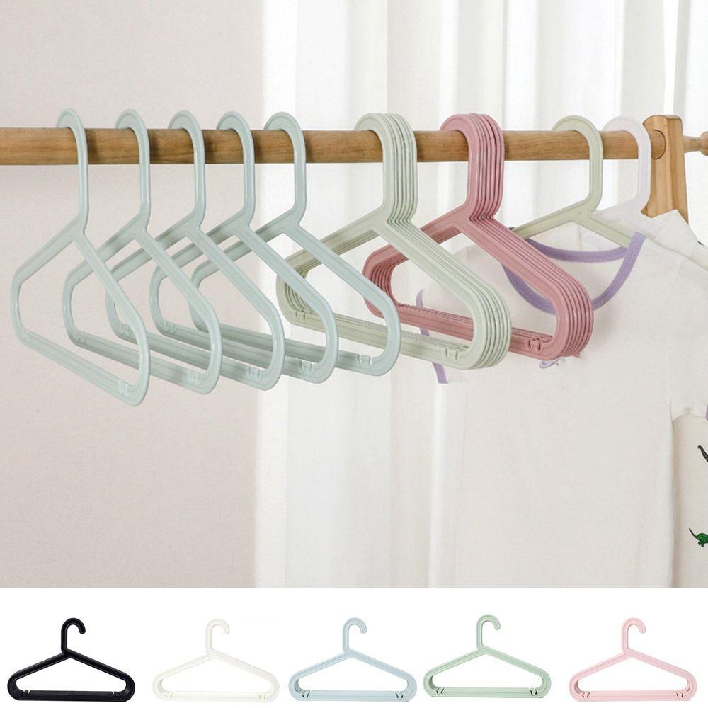 10Pcs Plastic Clothes Drying Rack Nordic Style Baby Hangers Clothes Display Hangers for Home